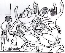  Envoys extranjeros prostrating antes de Horemheb 